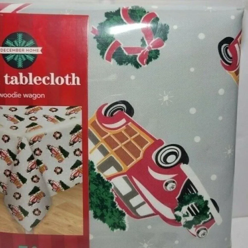 Christmas Vinyl Tablecloth 60
